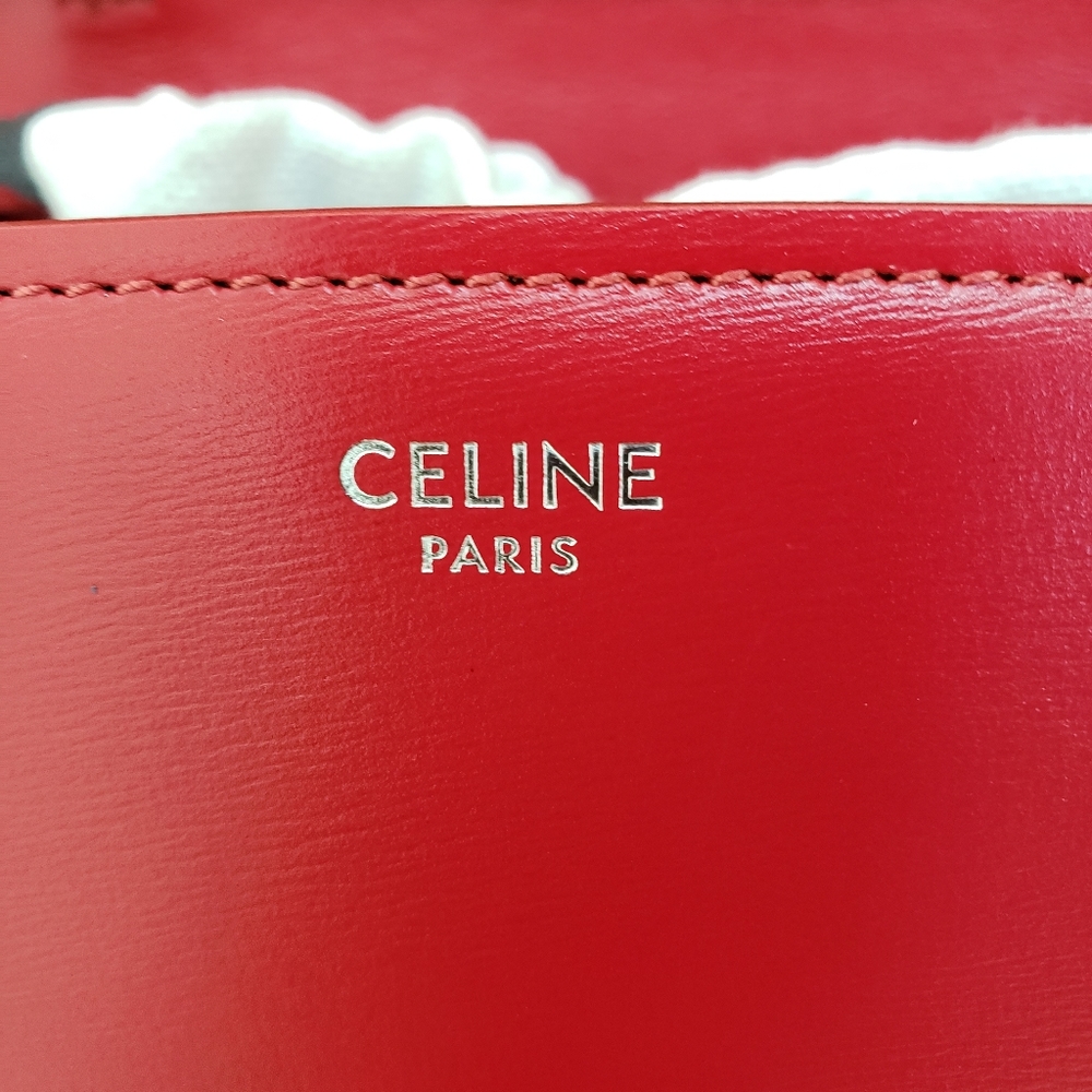 New Celine Paris Small Box Red bag - Picture 7 of 15